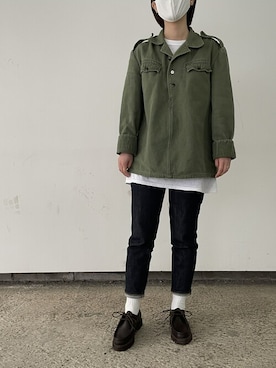 「パラブーツ」｜「アイテム（その他シューズ）」を使った、Paraboot_shop_staffさん（レディース・160cm）の春コーディネート