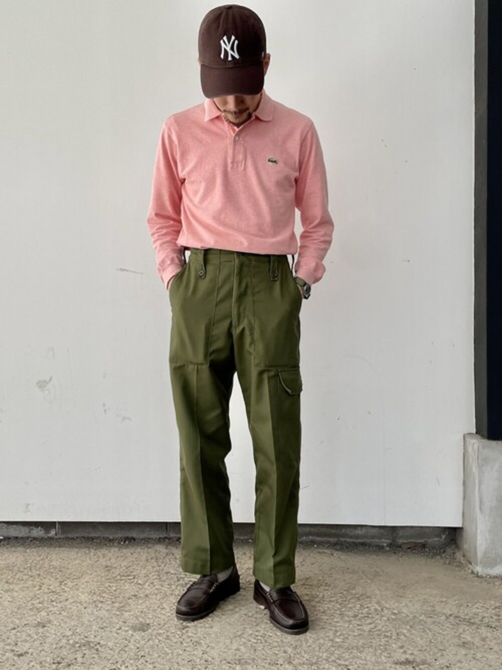 「パラブーツ、Paraboot、CORAUX」｜「ParabootのCORAUX / コロー（ローファー、ブラウン系）」を使った、Paraboot_shop_staffさん（メンズ・167cm）の春コーディネートの1枚目の写真