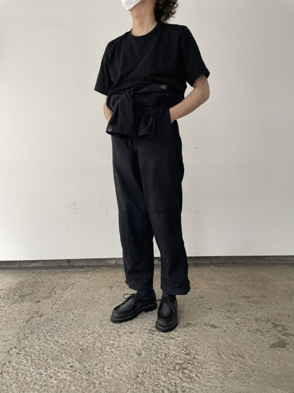 「パラブーツ、Paraboot、MICHAEL」｜「ParabootのMICHAEL / ミカエル（その他シューズ、ブラック系）」を使った、Paraboot_shop_staffさん（メンズ・177cm）の春コーディネートの1枚目の写真