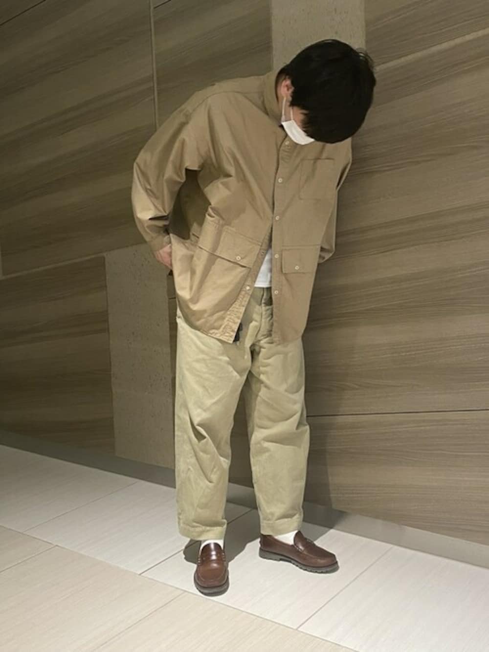 「パラブーツ、Paraboot、CORAUX RAID」｜「ParabootのCORAUX RAID / コロー レイド（ローファー、ブラウン系）」を使った、Paraboot_shop_staffさん（メンズ・180cm）の春コーディネートの1枚目の写真