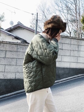 「marle（マルレ）のアイテム（その他アウター）」を使った、shinoshino0227さん（レディース・163cm）の冬コーディネート