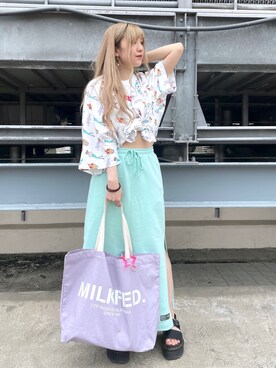 ﾄ ｻﾞﾄ ﾄ ﾓ子さん（レディース・157cm）の夏コーディネート