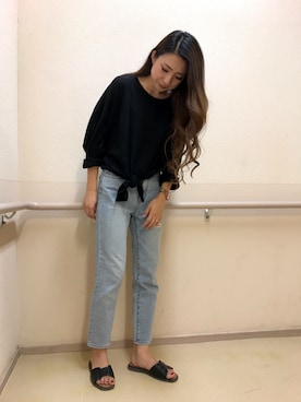 「SHAGGIE（シャギー）のアイテム」を使った、みかさん（レディース・164cm）の夏コーディネート