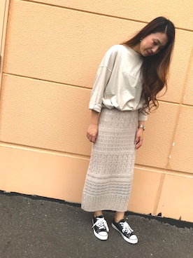 「Shelly island（シェリーアイランド）のアイテム」を使った、みかさん（レディース・164cm）の秋コーディネート