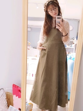 「MERCURYDUO（マーキュリーデュオ）のアイテム（帽子）」を使った、helloyoyoniniさん（レディース・163cm）の秋コーディネート