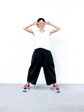 「シサム工房（シサムコウボウ）のアイテム」を使った、corotaさん（レディース・153cm）の夏コーディネート