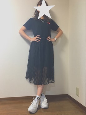 「アイテム（ピアス（両耳用））」を使った、kotomi◡̈⃝*.♩さん（レディース・160cm・20代）の夏コーディネート