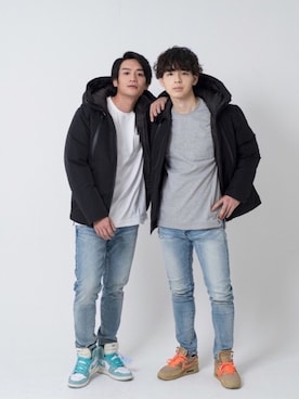 「RE:LORE（リロア）のアイテム（ダウンジャケット/コート）」を使った、RE:LORE™さん（メンズ・178cm）の秋コーディネート