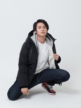 「RE:LORE（リロア）のアイテム（ダウンジャケット/コート）」を使った、RE:LORE™さん（メンズ・178cm）の秋コーディネート