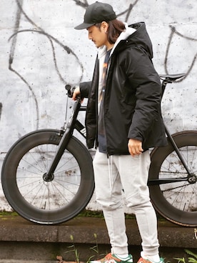 「RE:LORE（リロア）のアイテム（ダウンジャケット/コート）」を使った、RE:LORE™さん（メンズ・178cm）の冬コーディネート