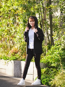 パーカーを使った 黒スキニー のメンズ人気ファッションコーディネート Wear