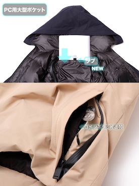 「RE:LORE（リロア）のアイテム（ダウンジャケット/コート）」を使った、RE:LORE™さん（メンズ・178cm）の春コーディネート