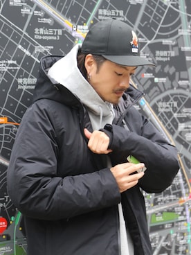 「RE:LORE（リロア）のアイテム（ダウンジャケット/コート）」を使った、RE:LORE™さん（メンズ・178cm）の春コーディネート