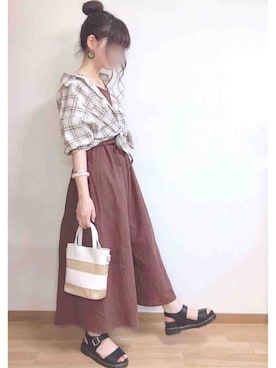 「アイテム（バングル/リストバンド）」を使った、もも⋆*さん（レディース・155cm・20代）の春コーディネート