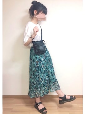 「アイテム（バングル/リストバンド）」を使った、もも⋆*さん（レディース・155cm・20代）の夏コーディネート
