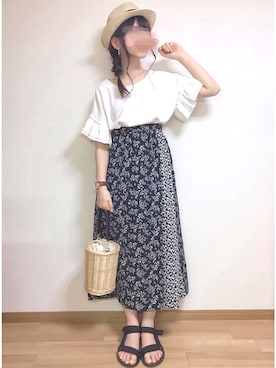 「osharewalker（オシャレウォーカー）のアイテム（アクセサリー）」を使った、mocaさん（レディース・155cm）の夏コーディネート