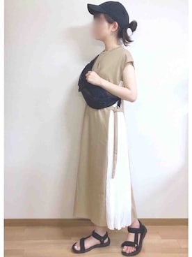 「La-gemme」｜「アイテム（帽子）」を使った、もも⋆*さん（レディース・155cm）の夏コーディネート