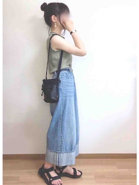 「ヴァニーユー」｜もも⋆*さん（レディース・155cm）の夏コーディネート