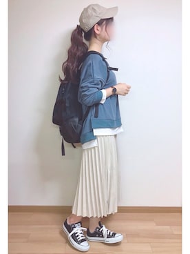 「La-gemme」｜「アイテム（帽子）」を使った、もも⋆*さん（レディース・155cm）の秋コーディネート