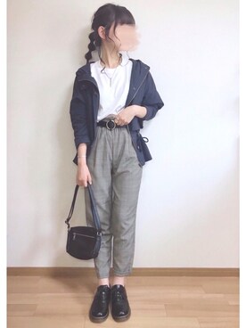 「La-gemme」｜「アイテム（その他アウター）」を使った、もも⋆*さん（レディース・155cm）の秋コーディネート