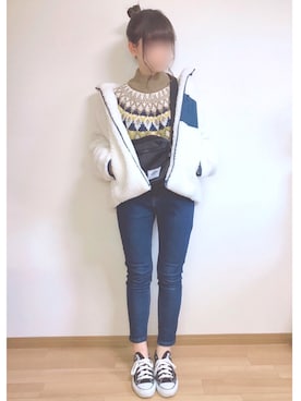 「リップスター」｜「アイテム（ジャケット/アウター）」を使った、もも⋆*さん（レディース・155cm）の秋コーディネート