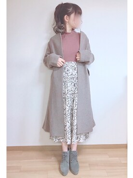 mocaさん（レディース・155cm）の冬コーディネート