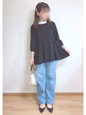 「Esime（エシミー）のアイテム」を使った、mocaさん（レディース・155cm）の春コーディネート