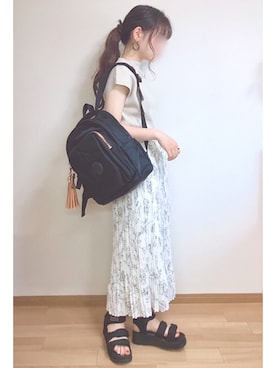 「SENSE OF PLACE by URBAN RESEAR」｜「アイテム（アクセサリー）」を使った、もも⋆*さん（レディース・155cm）の春コーディネート