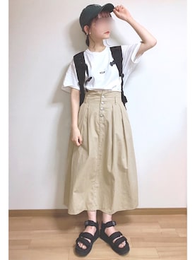 「Add+（アッド）のアイテム」を使った、mocaさん（レディース・155cm）の夏コーディネート