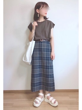 「FUN.TRINITY（ファン トリニティー）のアイテム」を使った、mocaさん（レディース・155cm）の夏コーディネート