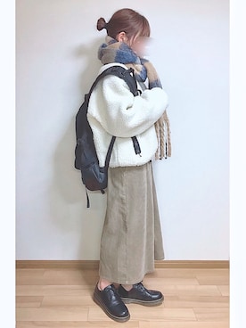 「Add+（アッド）のアイテム」を使った、mocaさん（レディース・155cm）の冬コーディネート