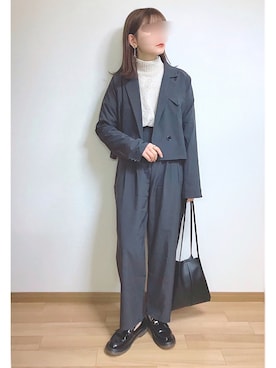 「アイテム（リング）」を使った、もも⋆*さん（レディース・155cm・20代）の冬コーディネート