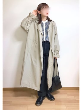 「chocomee（チョコミー）のアイテム（ショルダーバッグ）」を使った、もも⋆*さん（レディース・155cm）の冬コーディネート