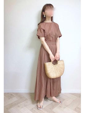 「SENSE OF PLACE by URBAN RESEAR」｜「アイテム（アクセサリー）」を使った、もも⋆*さん（レディース・155cm）の春コーディネート