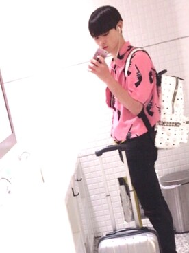 「原宿」｜「アイテム（財布/小物）」を使った、とも( 토모 )さん（メンズ・180cm）の夏コーディネート