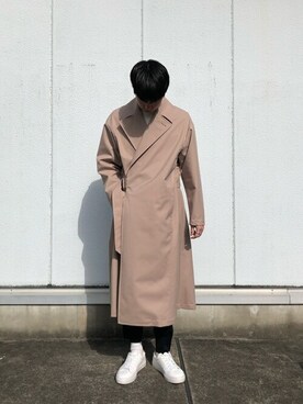 「コーディネート」｜「アイテム（トレンチコート）」を使った、RYO YAMASHITAさん（メンズ・168cm）の冬コーディネート