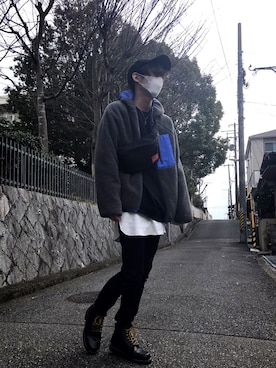 「Fairplayのアイテム」を使った、Kさん（メンズ・170cm）の冬コーディネート