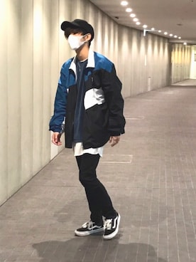 「レイヤードstyle」｜「アイテム（ナイロンジャケット）」を使った、Kさん（メンズ・170cm）の冬コーディネート