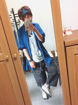 「アイテム（ヘアアクセサリー）」を使った、いたちき。さん（レディース・163cm・20代）の夏コーディネート