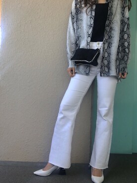 「Bershka（ベルシュカ）のアイテム（パンプス）」を使った、sayakaさん（レディース・163cm）の春コーディネート