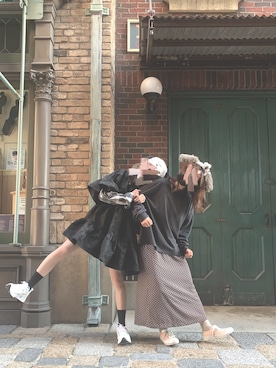 「SNOOPY（スヌーピー）のアイテム（帽子）」を使った、いろはすさん（レディース・157cm）の秋コーディネート