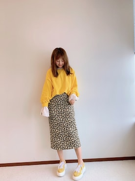 「SUPERB（サパーブ）のアイテム」を使った、MoMoさん（レディース・164cm）の春コーディネート