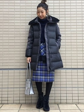 「CANADA GOOSE（カナダグース）のアイテム」を使った、watanabeさん（レディース・161cm）の冬コーディネート