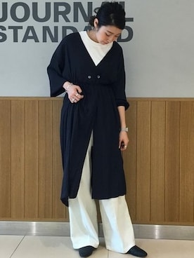 「SERGE de bleu（サージ）のアイテム」を使った、watanabeさん（レディース・161cm）の春コーディネート