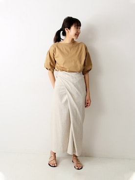 「NICOLAS LAINAS（ニコラスライナス）のアイテム」を使った、watanabeさん（レディース・161cm）の春コーディネート