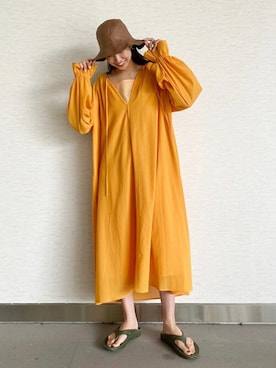 「JOURNAL STANDARD（ジャーナルスタンダード）のアイテム（帽子）」を使った、watanabeさん（レディース・161cm）の夏コーディネート