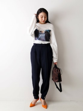 「JANESMITH（ジェーンスミス）のアイテム」を使った、watanabeさん（レディース・161cm）の夏コーディネート