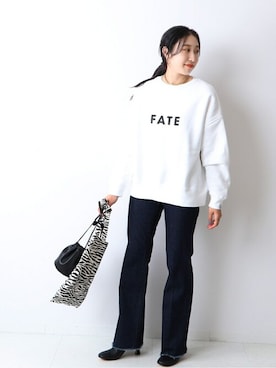 「Uhr（ウーア）のアイテム」を使った、watanabeさん（レディース・161cm）の冬コーディネート