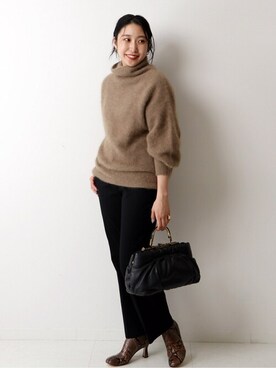 「journal standard L'essage（ジャーナルスタンダードレサージュ）のアイテム（パンツ）」を使った、watanabeさん（レディース・161cm）の冬コーディネート