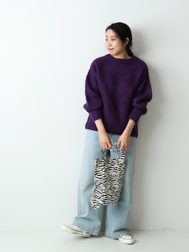 「Uhr（ウーア）のアイテム」を使った、watanabeさん（レディース・161cm）の冬コーディネート